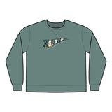 GAP Pennant - Unisex ComfortWash® Garment Dyed Crewneck Sweatshirt