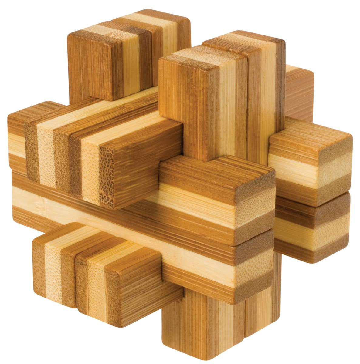 Bamboozlers, 3D Bamboo Puzzles, 3", Assorted