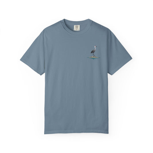 Sand Hill Crane Unisex Garment-Dyed T-Shirt