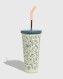 24 oz Insulated Steel Straw Tumbler: Rainstorm - Fish