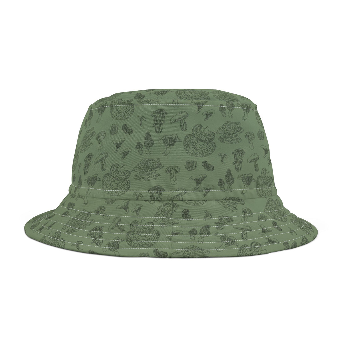 帽子 WASHI BUCKET HAT / BRICK Fungi Reverse - Rachel Wojnar Artist Series - Bucket Hat