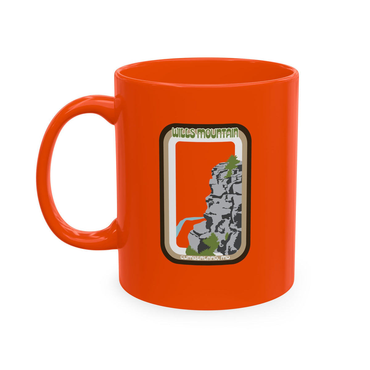 Wills Mountain - Retro Ceramic Mug