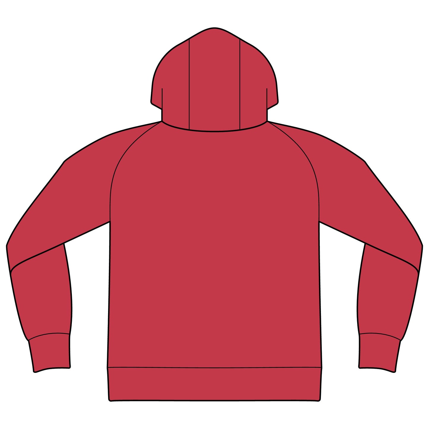 Sentinels Pennant - Raglan Hooded Sweatshirt