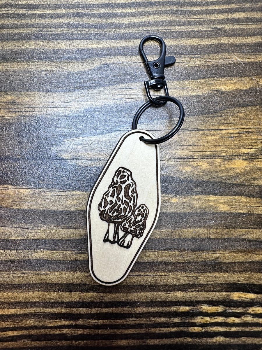 Morel Keychain Mountain Maryland Trading Post