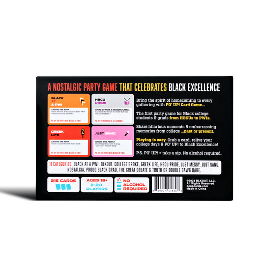 PO' UP! Card Game: College Edition