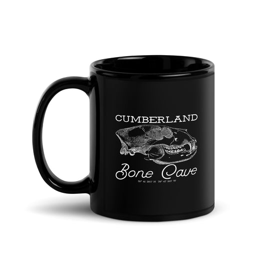 Cumberland Bone Cave - Black Glossy Mug