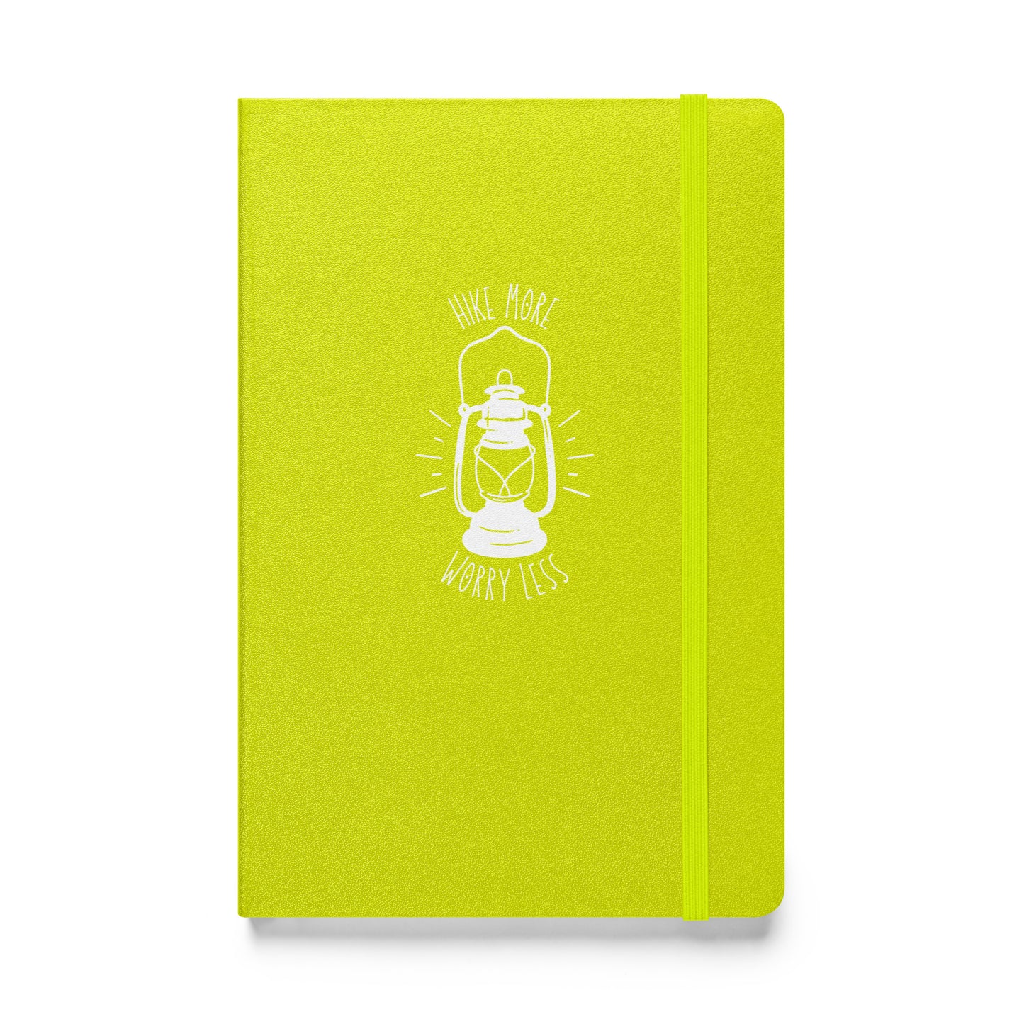 Hike More Worry Less - Hardcover Bound Notebook