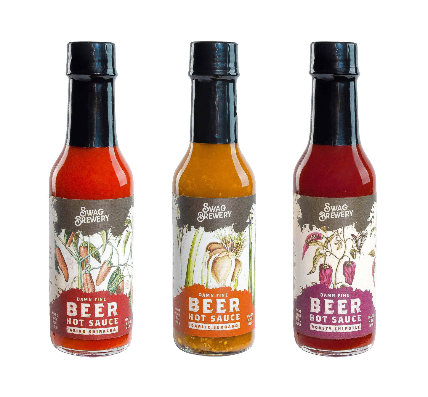 Beer-infused Hot Sauce Mixed Case