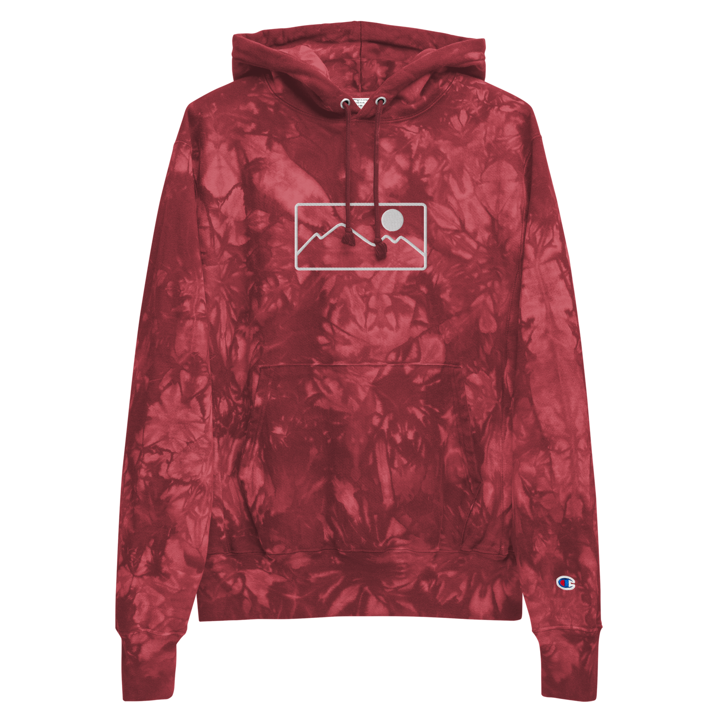 Range Frame - Unisex Champion tie-dye hoodie