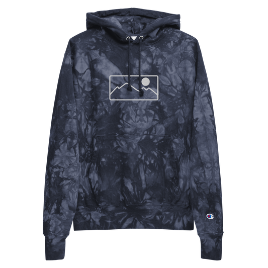 Range Frame - Unisex Champion tie-dye hoodie