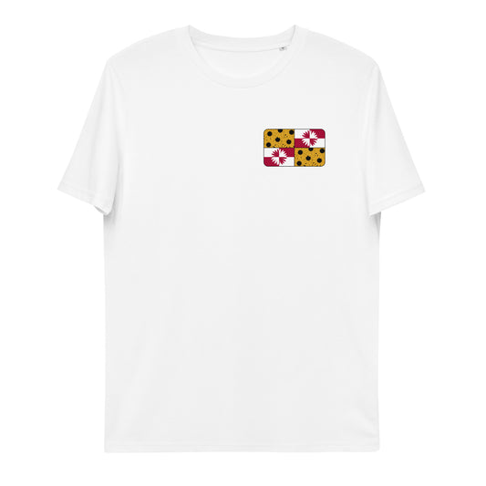 Black Eyed Susan Flag - Unisex Organic Cotton T-Shirt