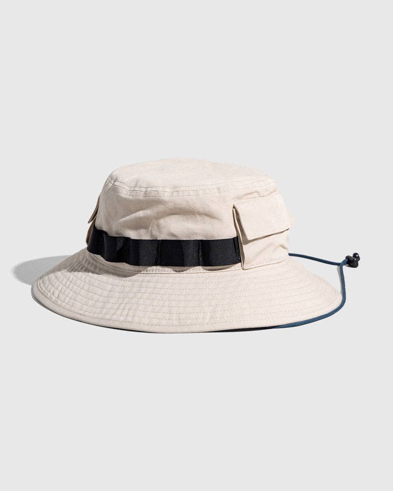 Organic Bucket Stash Hat: Sky Blue