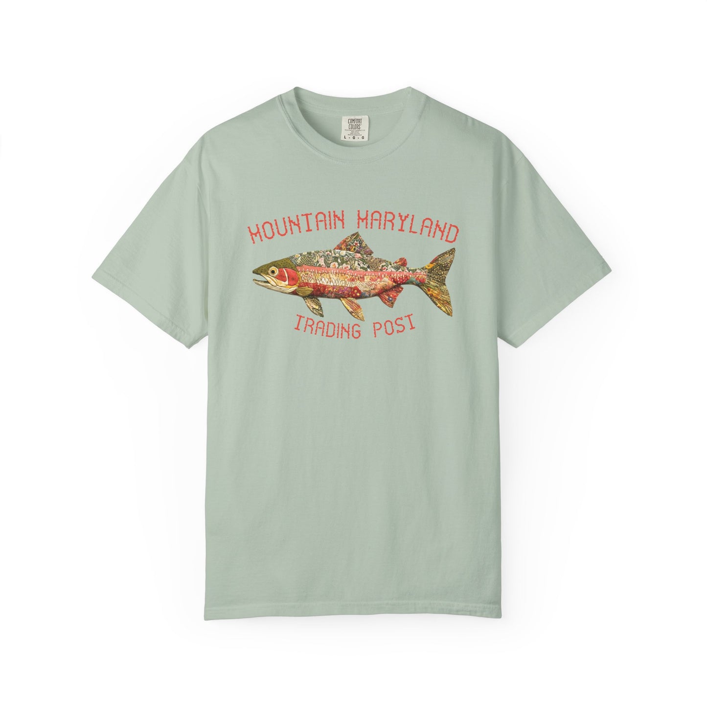 Quilted Rainbow Trout - Unisex Garment-Dyed Tee Shirt