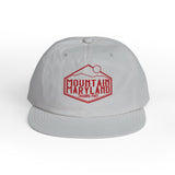 Mountain Maryland Surf Cap — Vintage Red Logo Snapback Hat