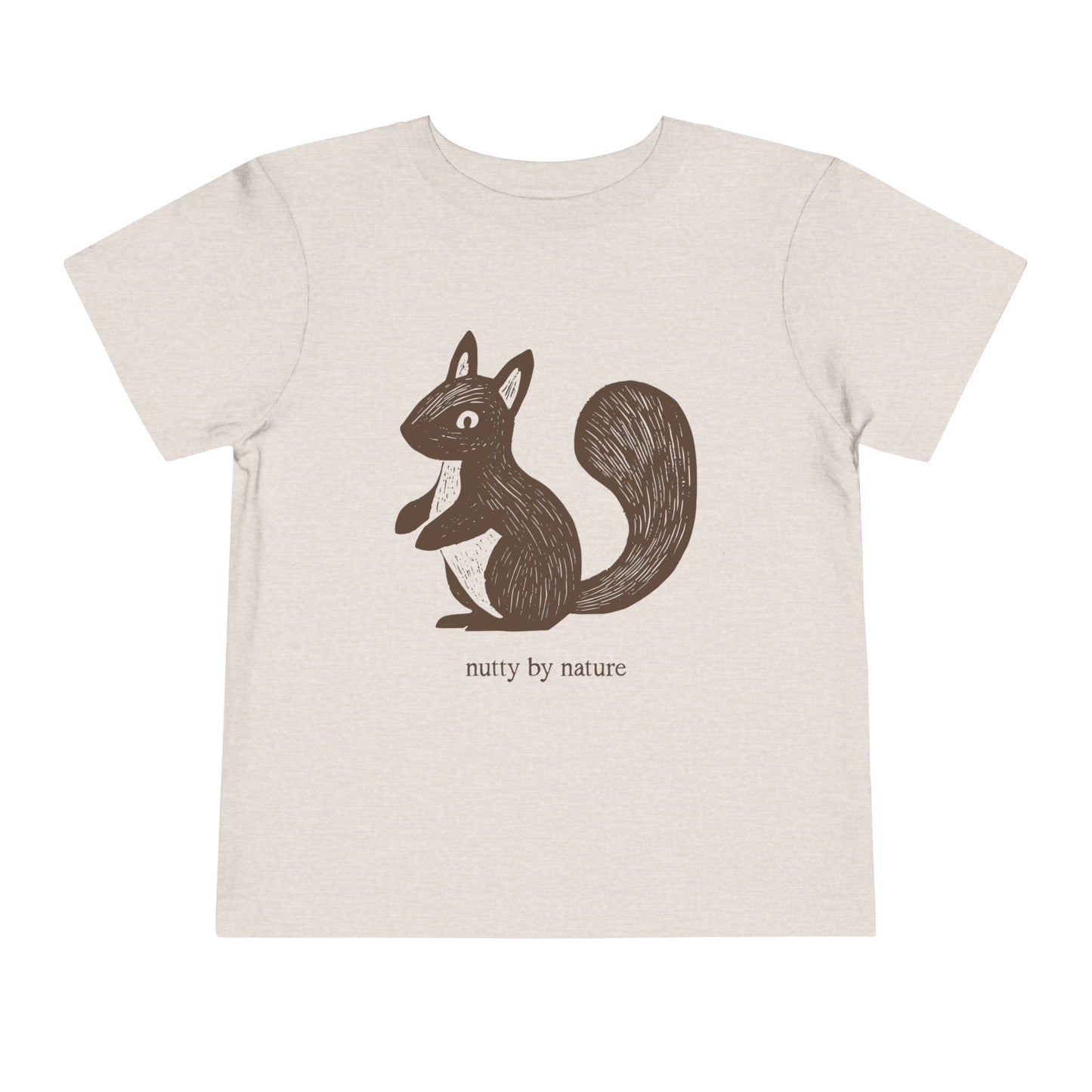 'Nutty by nature' Squirrel - Toddler Tee