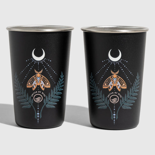 16OZ STAINLESS STEEL TUMBLERS: Lunar Moth
