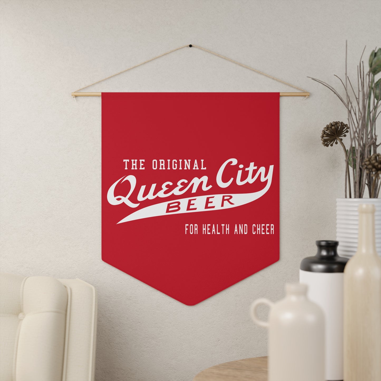 Queen City Beer Pennant Banner