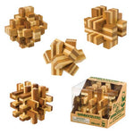 Bamboozlers, 3D Bamboo Puzzles, 3", Assorted