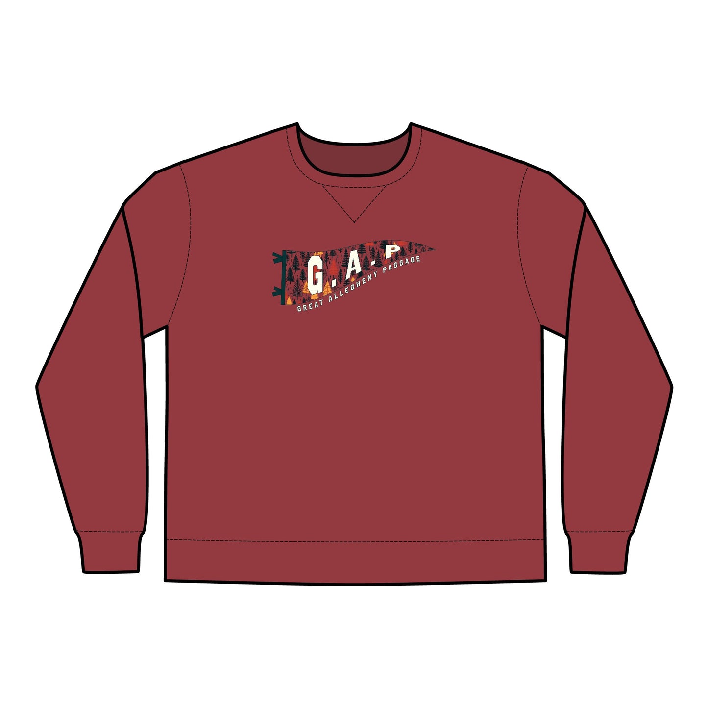 GAP Pennant - Unisex ComfortWash® Garment Dyed Crewneck Sweatshirt
