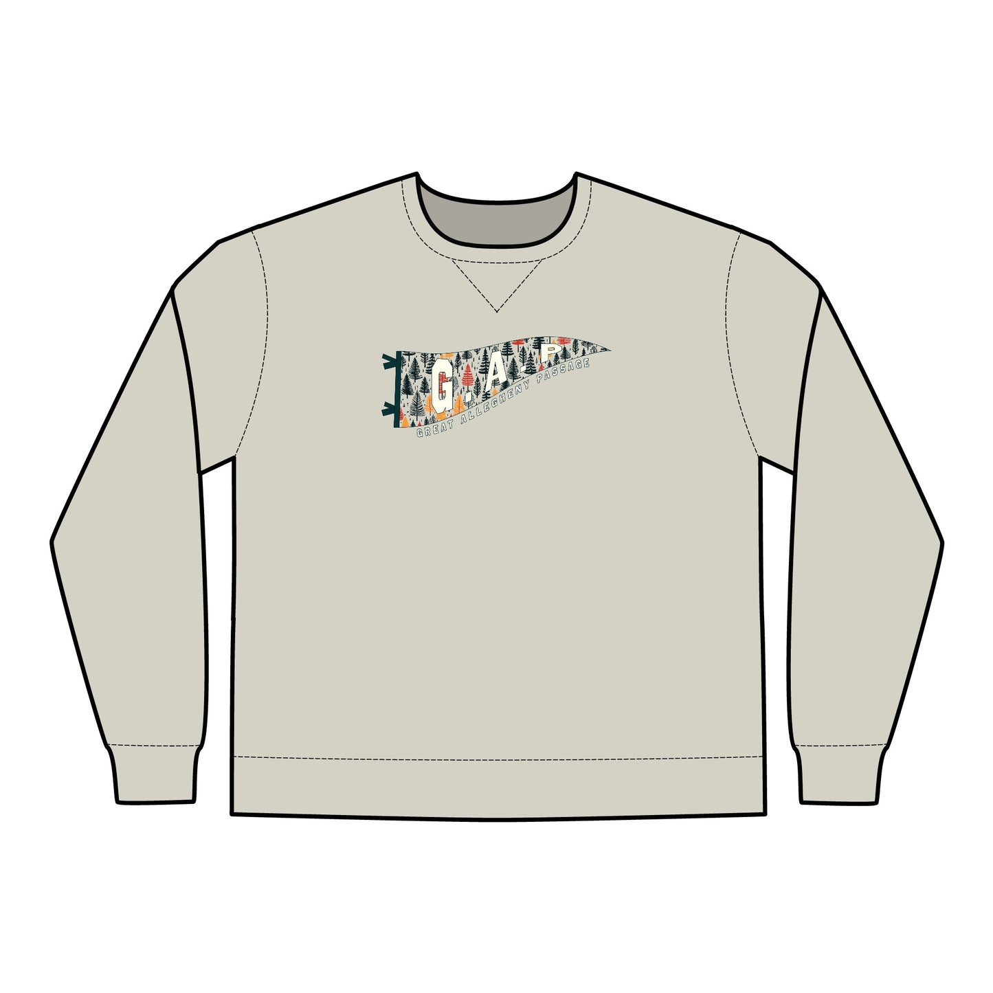 GAP Pennant - Unisex ComfortWash® Garment Dyed Crewneck Sweatshirt