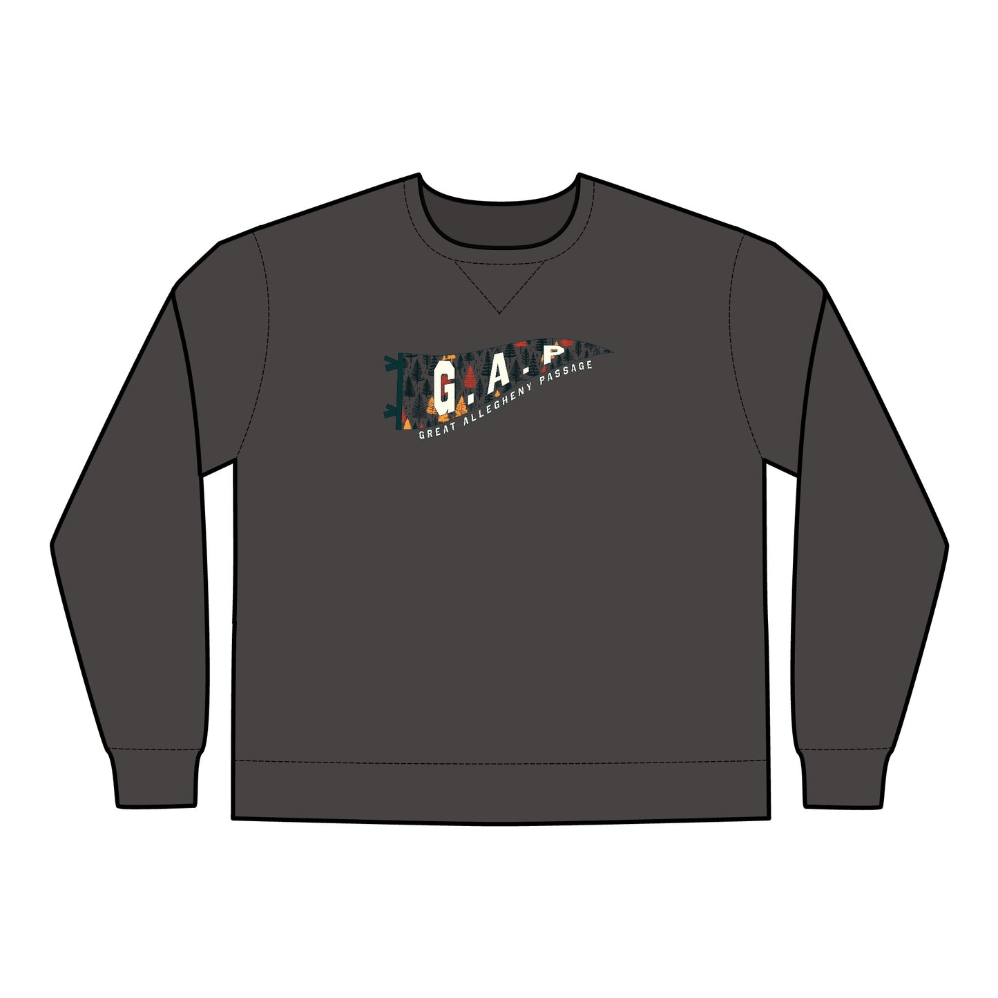 GAP Pennant - Unisex ComfortWash® Garment Dyed Crewneck Sweatshirt