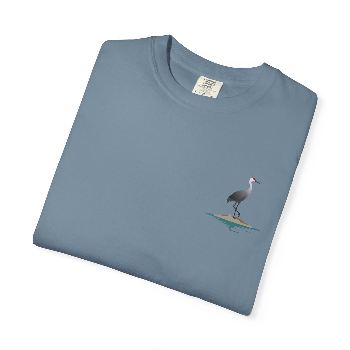 Sand Hill Crane Unisex Garment-Dyed T-Shirt