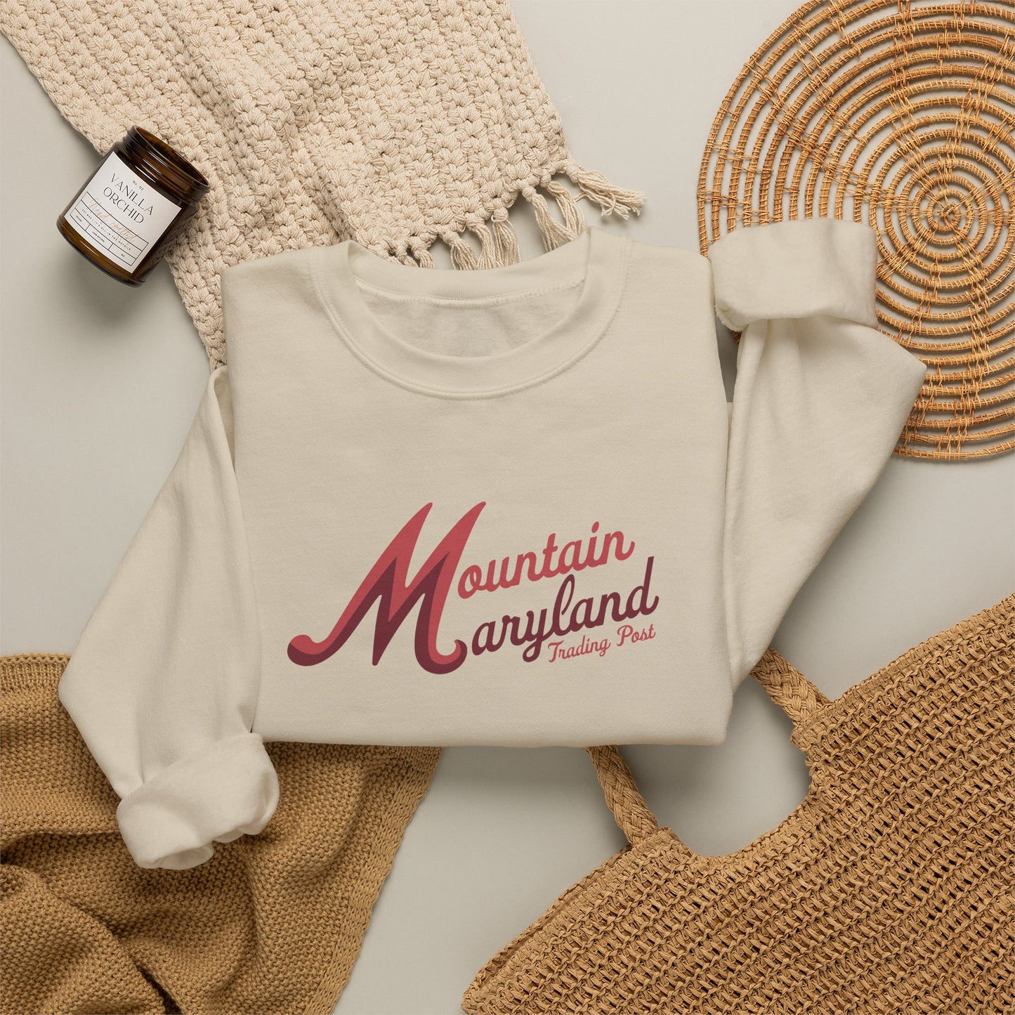 Mountain Maryland Lettermark - Crewneck Sweatshirt