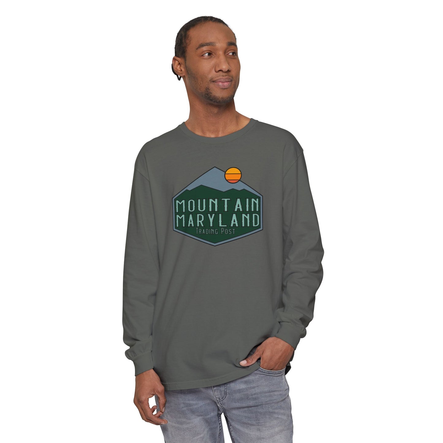 Trading Post - Unisex Garment-dyed Long Sleeve T-Shirt