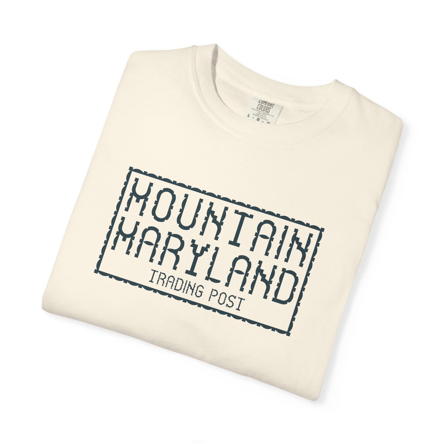Mountain Maryland Trading Post Quilt - Unisex Garment-Dyed T-Shirt