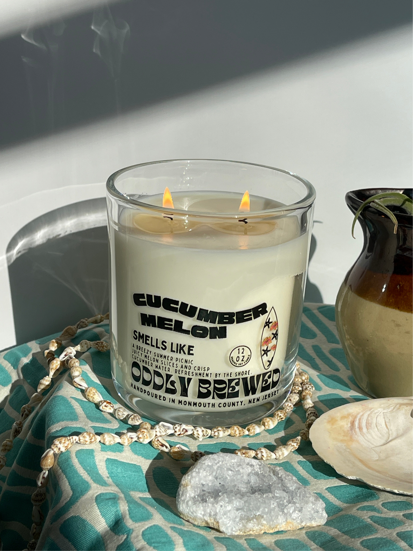 Large Cucumber Melon Soy Candle