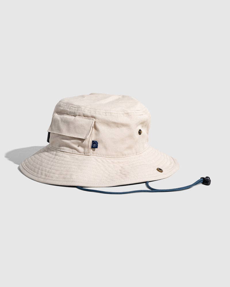 Organic Bucket Stash Hat: Sky Blue