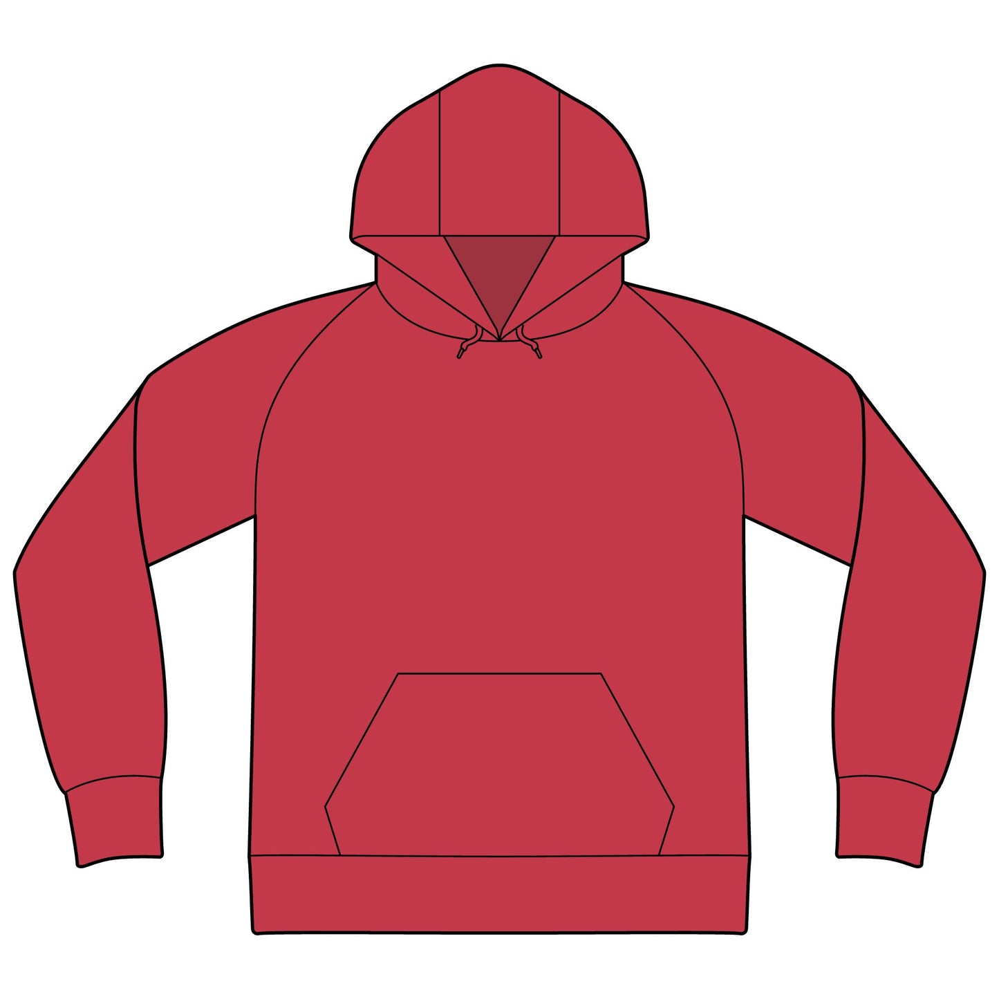 Sentinels Pennant - Raglan Hooded Sweatshirt