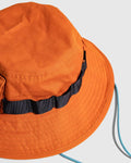 Organic Bucket Stash Hat: Tangerine