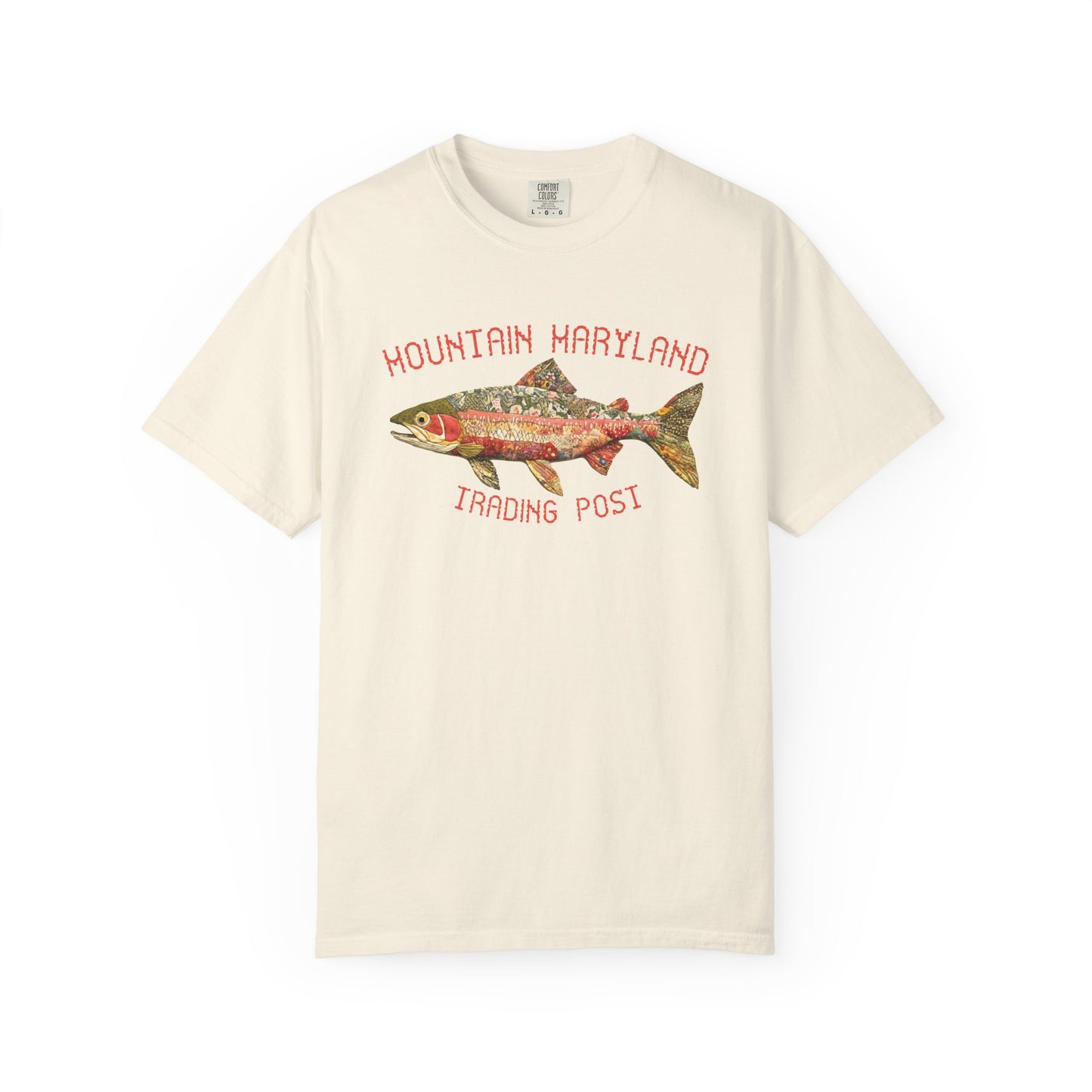 Quilted Rainbow Trout - Unisex Garment-Dyed Tee Shirt