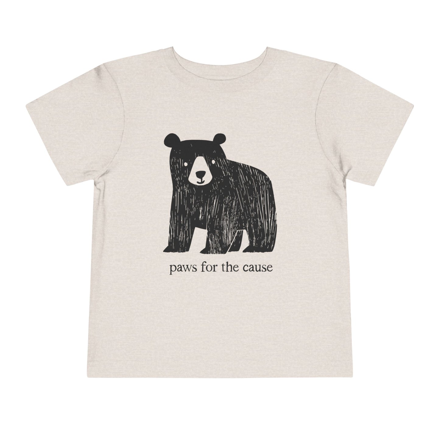 'Paws for the Cause' Bear - Toddler Tee
