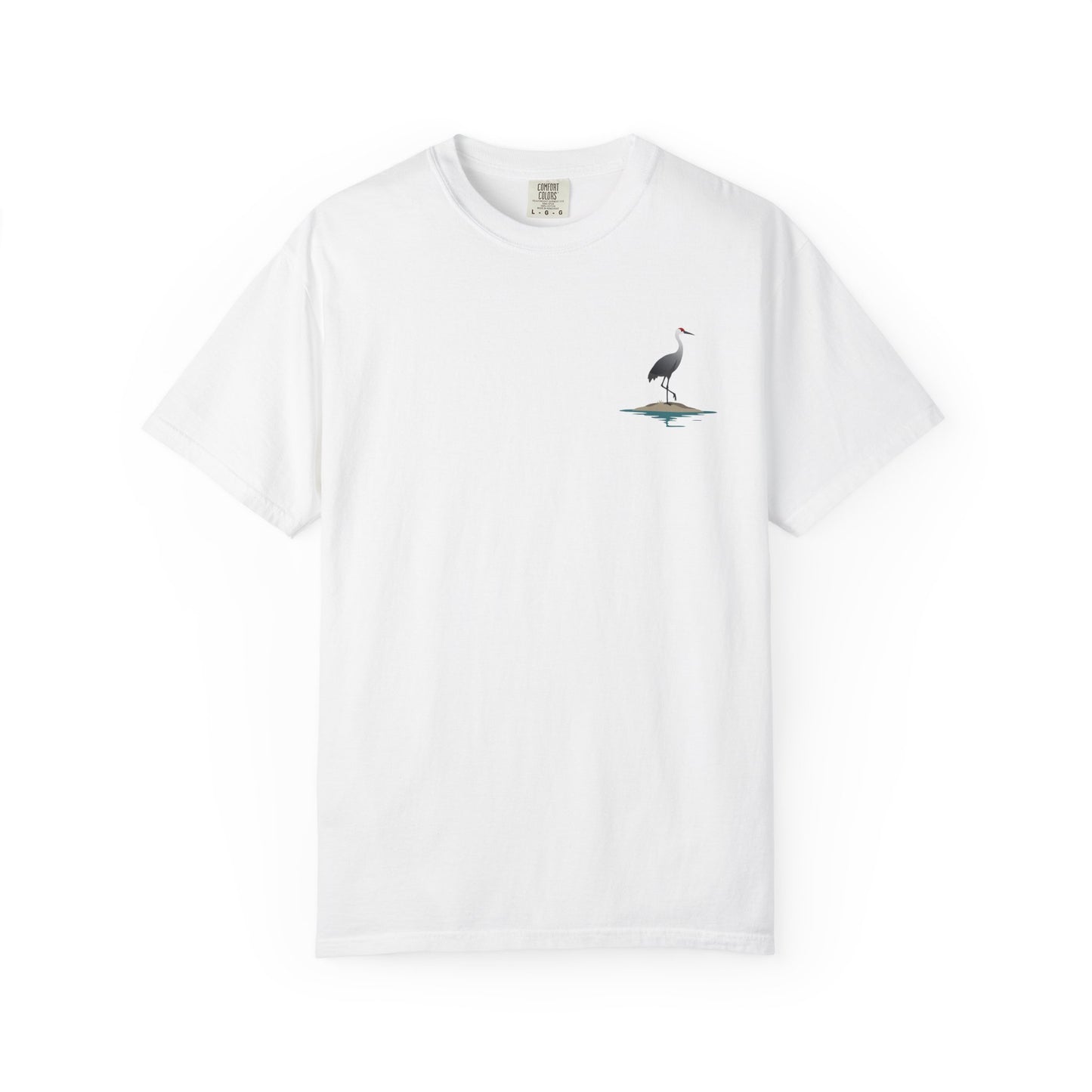 Sand Hill Crane Unisex Garment-Dyed T-Shirt