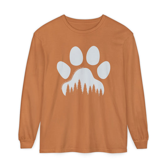 Piney Paw - Unisex Garment-Dyed Long Sleeve T-Shirt