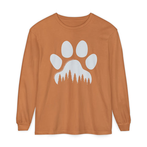 Piney Paw - Unisex Garment-Dyed Long Sleeve T-Shirt
