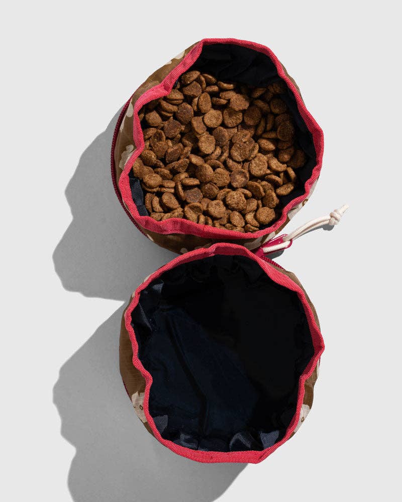 (R)evolution™ Collapsible Double Dog Bowl: Pine