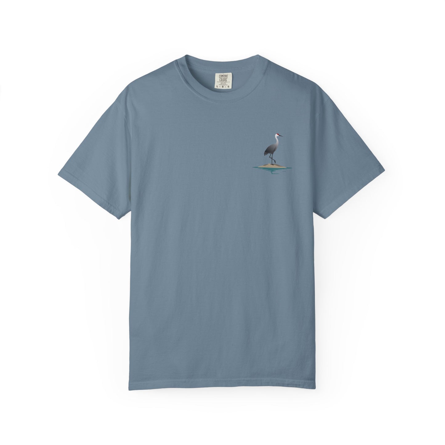 Sand Hill Crane Unisex Garment-Dyed T-Shirt