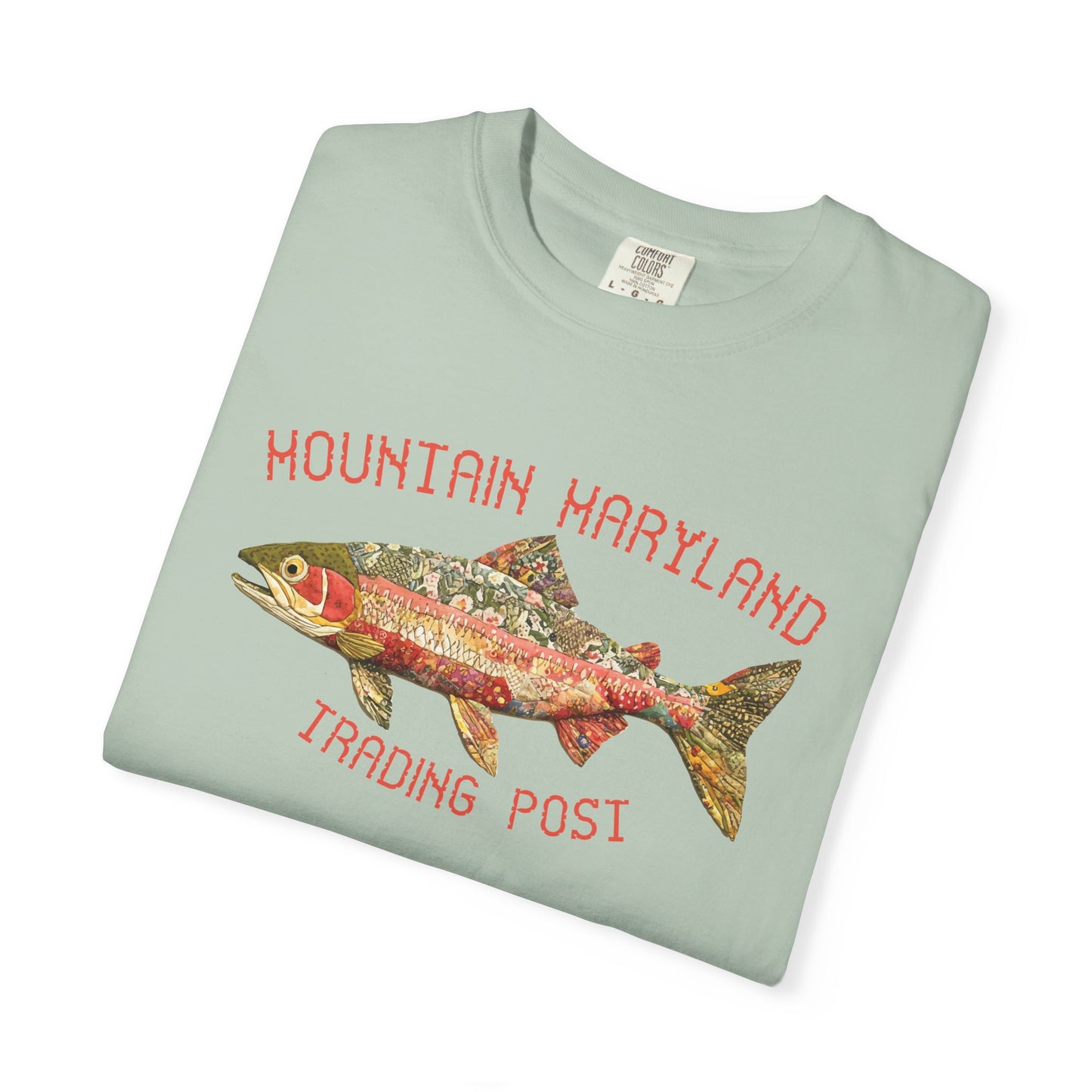 Quilted Rainbow Trout - Unisex Garment-Dyed Tee Shirt