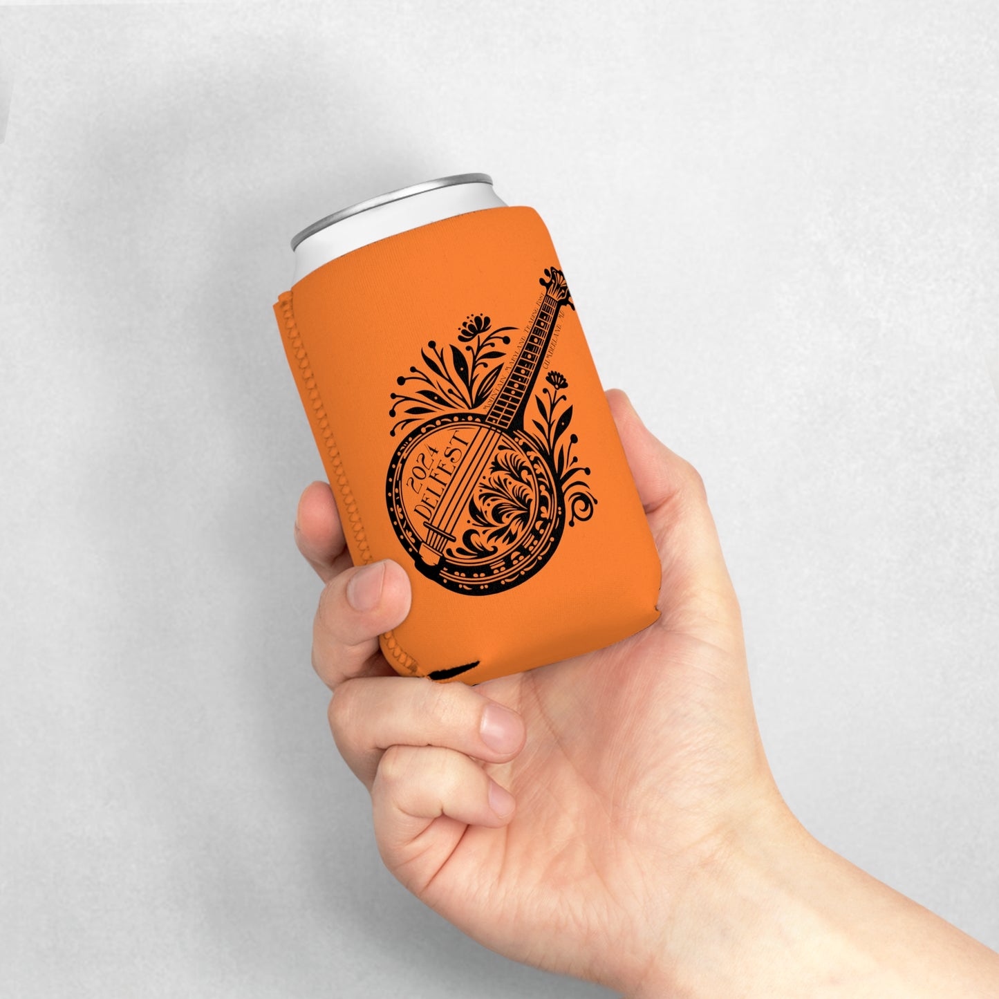 DelFest Banjo Can Cooler Sleeve