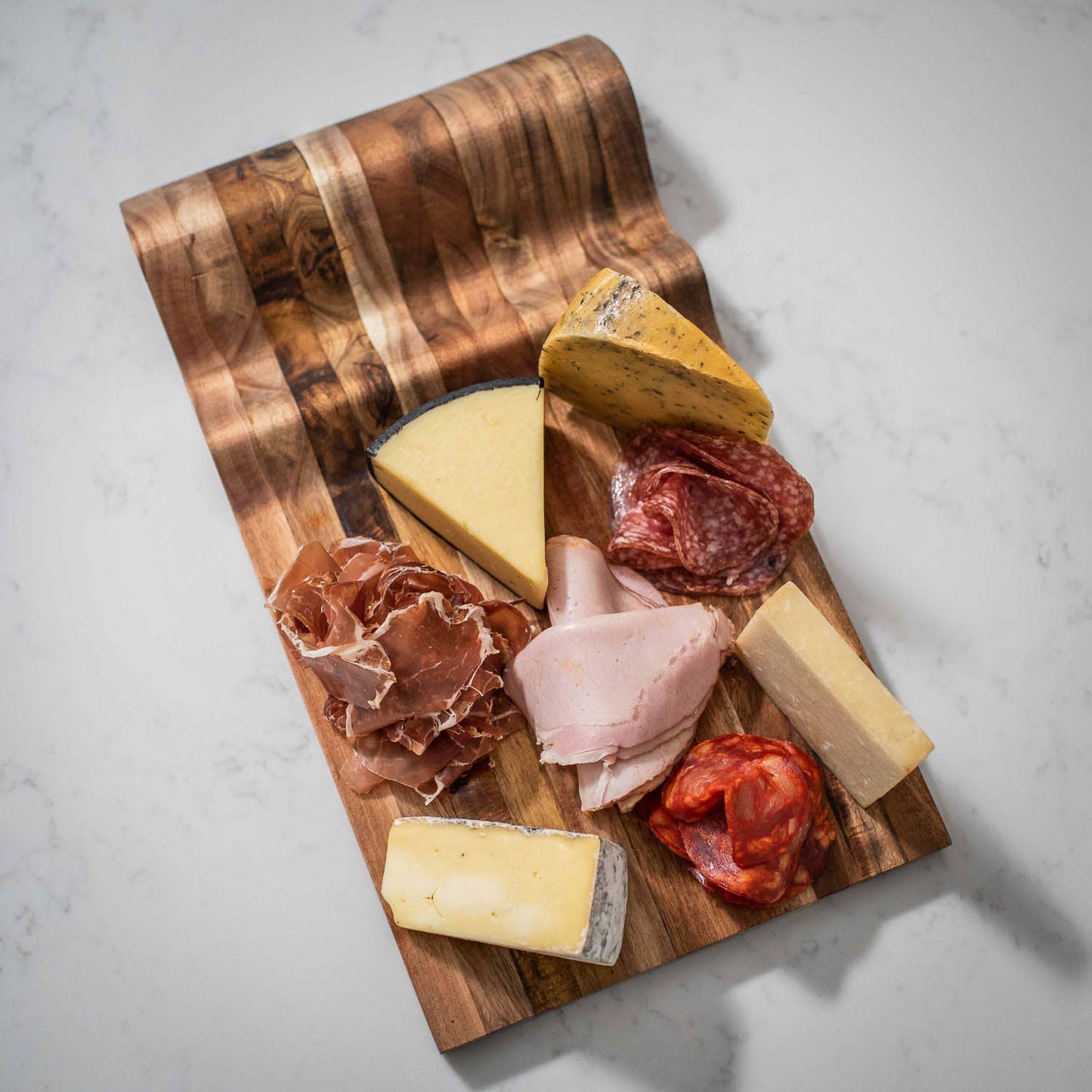 Small Wave Cheese Board - Charcuterie Board: Small
