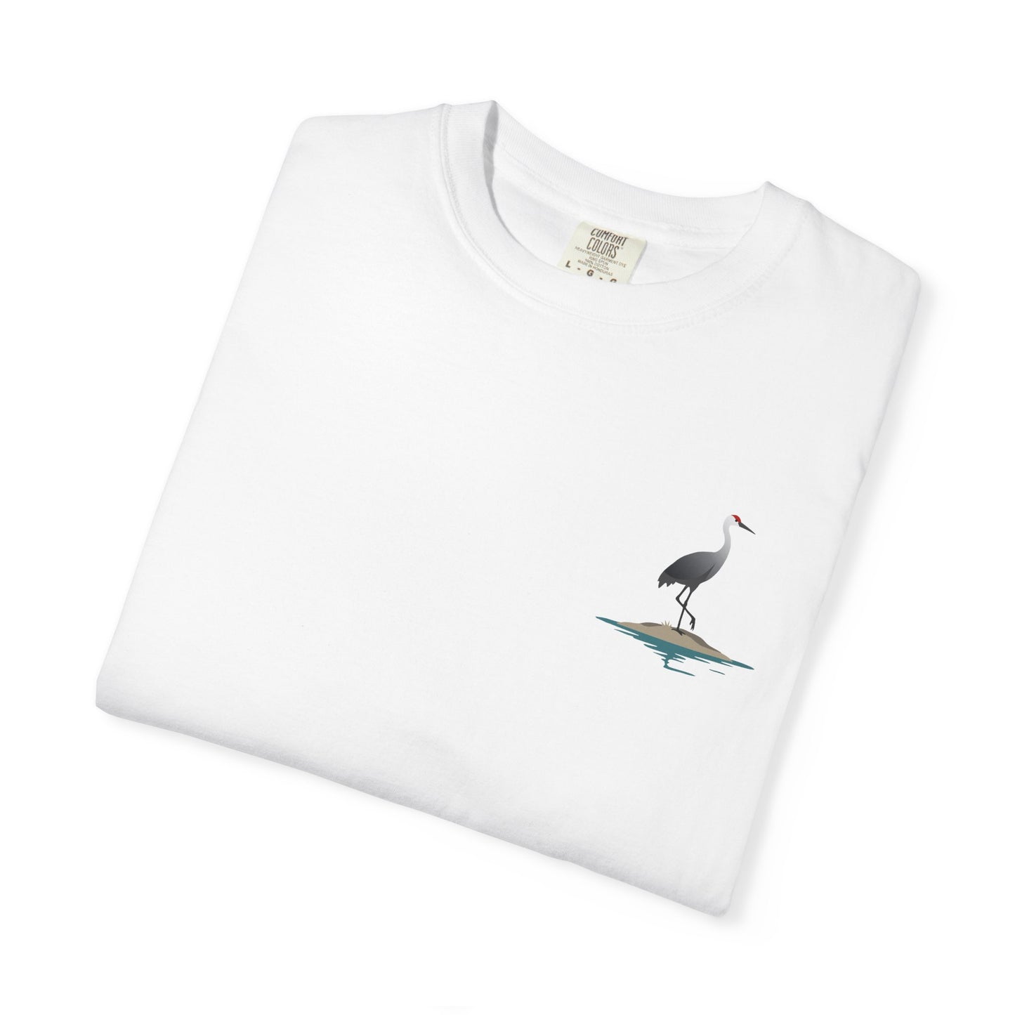 Sand Hill Crane Unisex Garment-Dyed T-Shirt