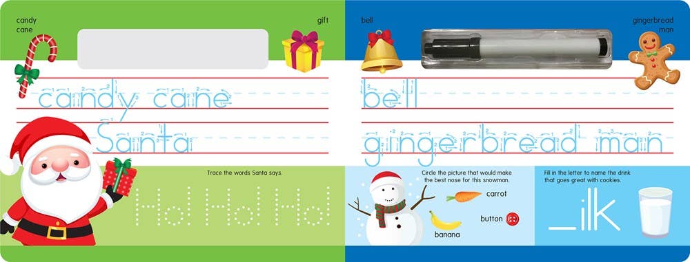 Merry Christmas Write-On and Wipe-Off : Learn to Write