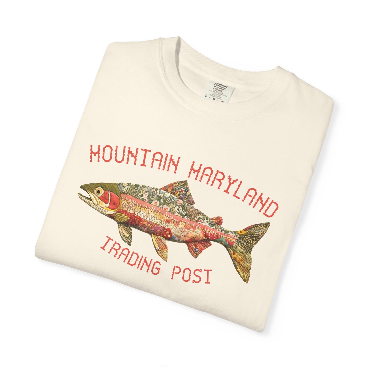 Quilted Rainbow Trout - Unisex Garment-Dyed Tee Shirt