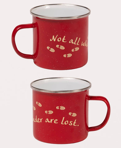 Not All Who Wander Enamel Camping Cup