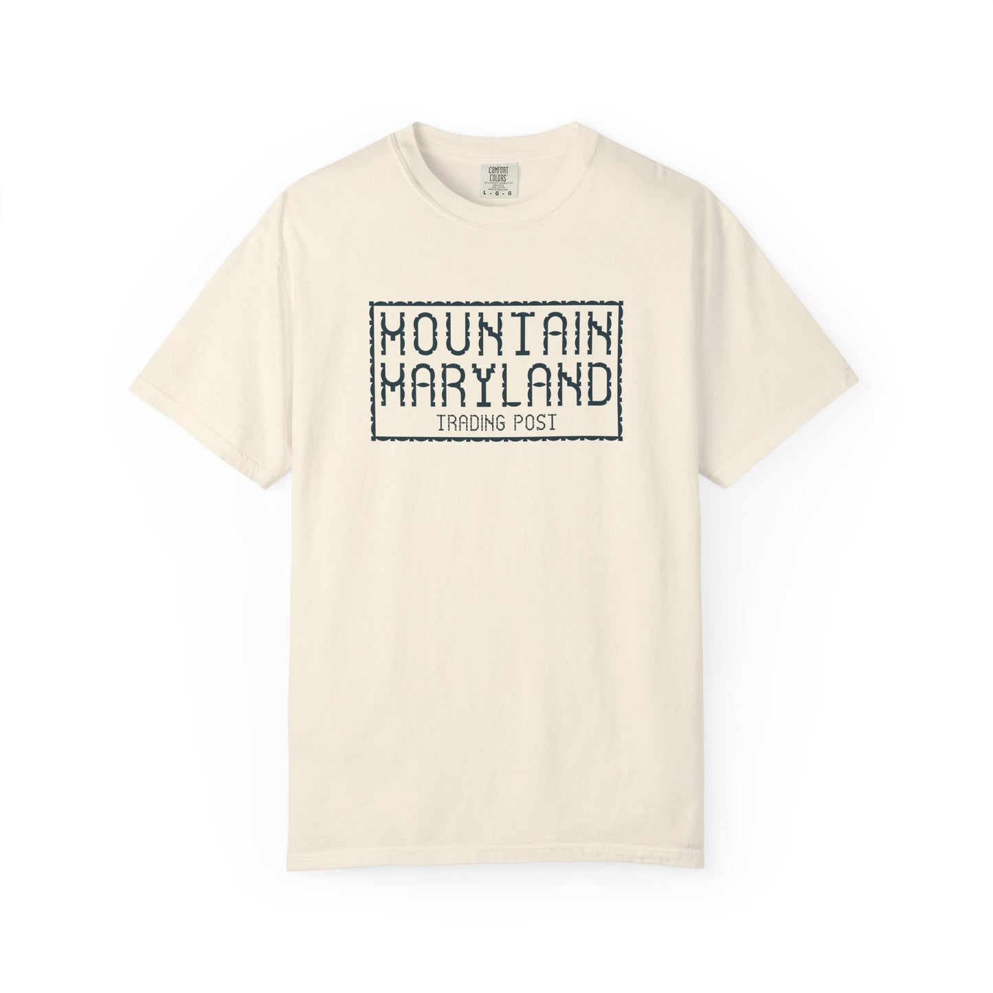 Mountain Maryland Trading Post Quilt - Unisex Garment-Dyed T-Shirt
