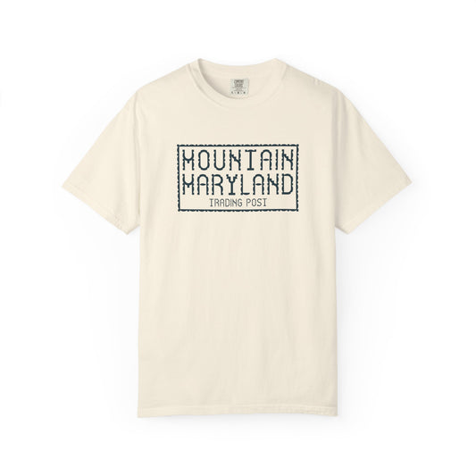 Mountain Maryland Trading Post Quilt - Unisex Garment-Dyed T-Shirt