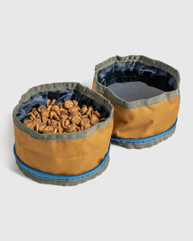 (R)evolution™ Collapsible Double Dog Bowl: Pine